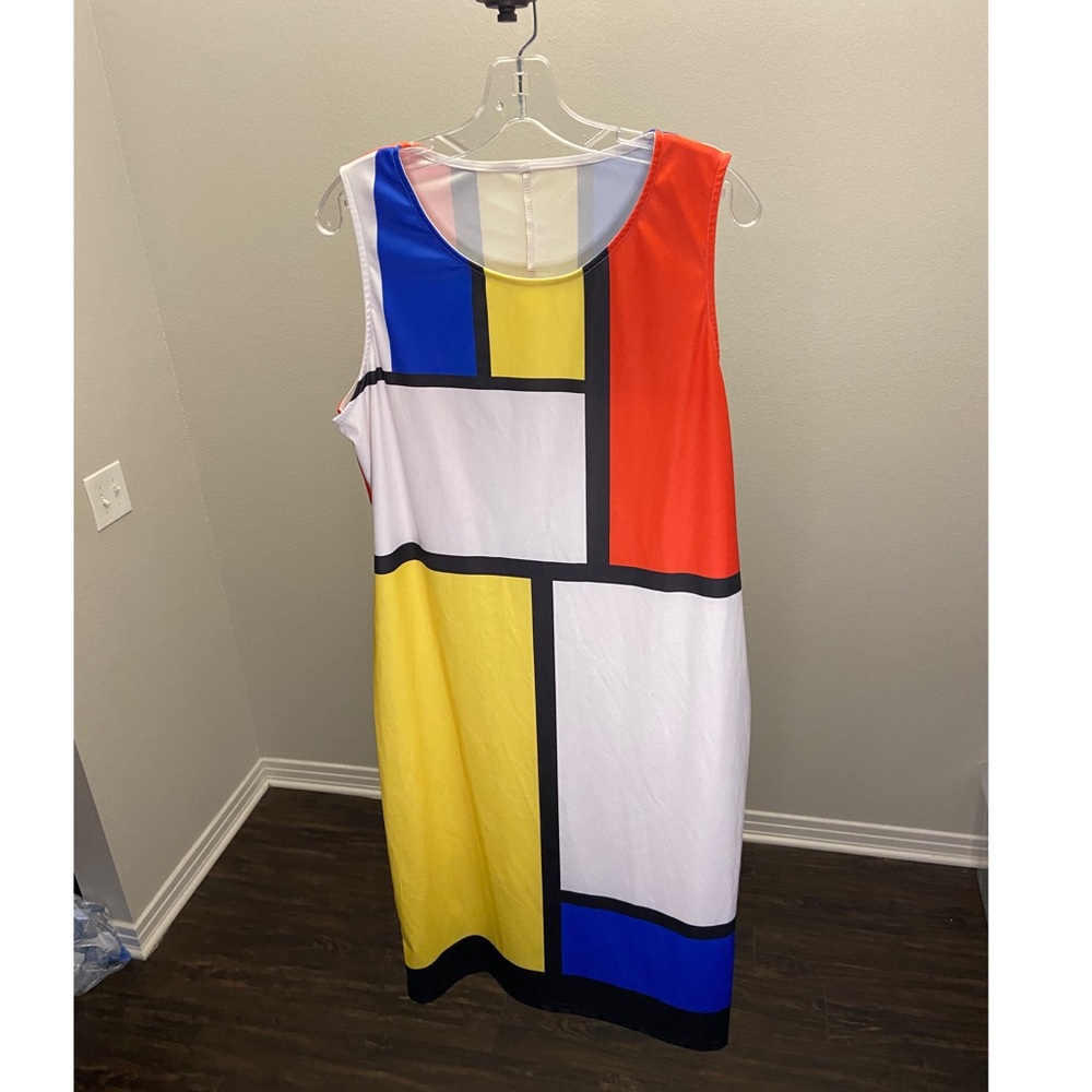 Multicolor Sleeveless Dress